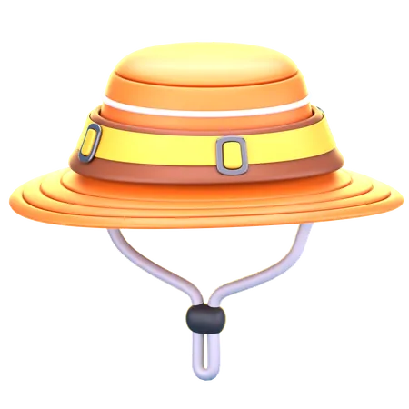 Sombrero de pescador de pesca  3D Icon