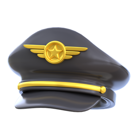 Sombrero de piloto  3D Icon