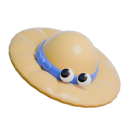 Sombrero de playa  3D Icon