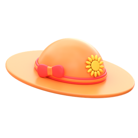 Sombrero de playa  3D Icon