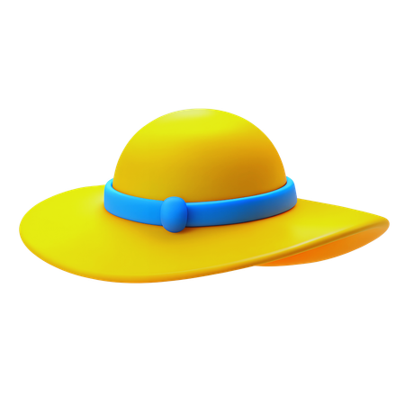 Sombrero de playa  3D Icon