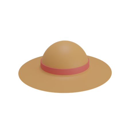 Sombrero de playa  3D Illustration