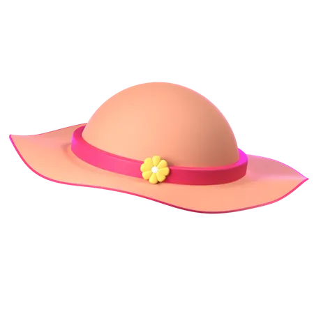 Sombrero de playa  3D Icon