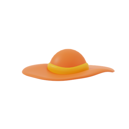 Sombrero de playa  3D Icon