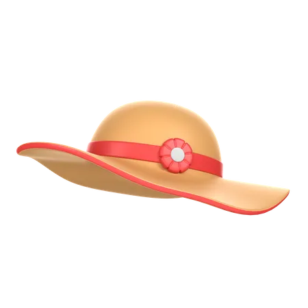 Sombrero de playa  3D Icon