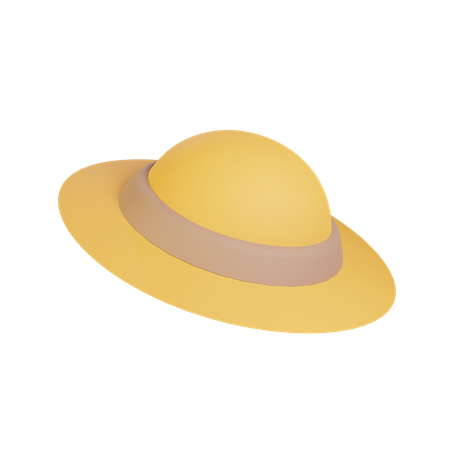 Sombrero de playa  3D Icon