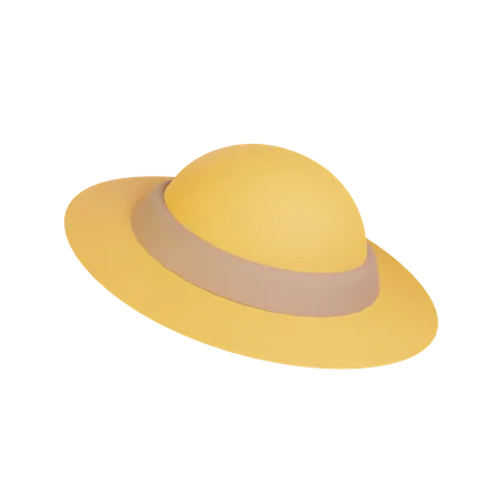 Sombrero de playa  3D Icon