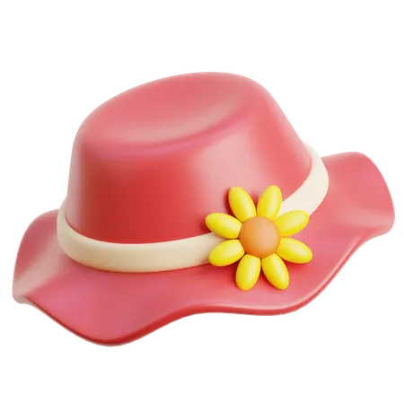Sombrero de playa  3D Icon
