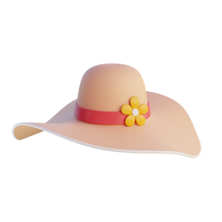 Sombrero de playa  3D Icon