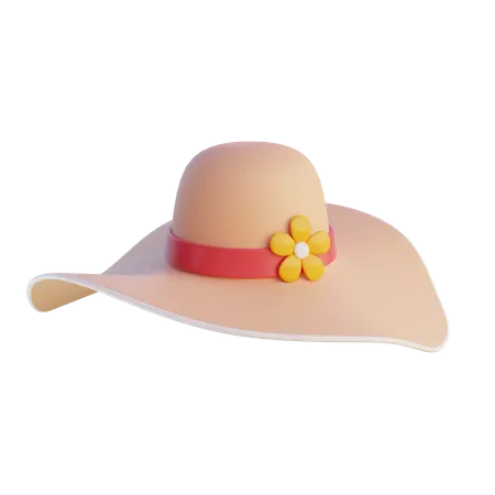 Sombrero de playa  3D Icon