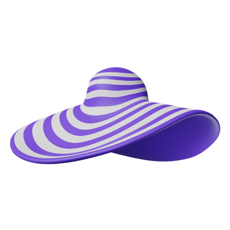 Sombrero de playa mujer  3D Icon