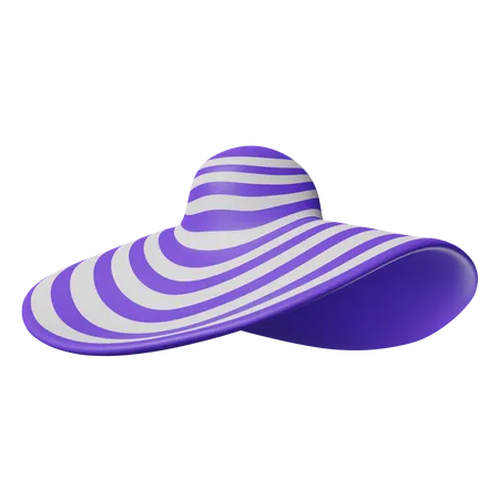 Sombrero de playa mujer  3D Icon