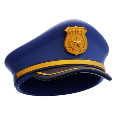 Sombrero de policia  3D Icon