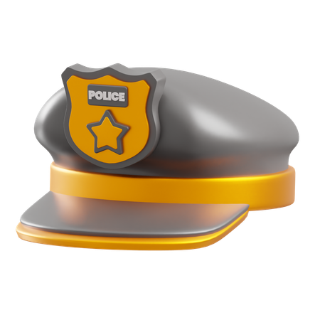 Sombrero de policia  3D Icon