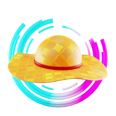 Sombrero de turismo  3D Icon