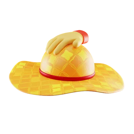 Sombrero de turismo  3D Icon