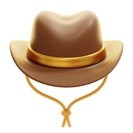 Sombrero de vaquero  3D Icon