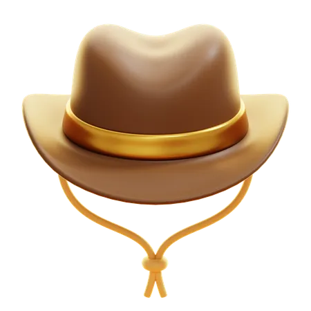 Sombrero de vaquero  3D Icon