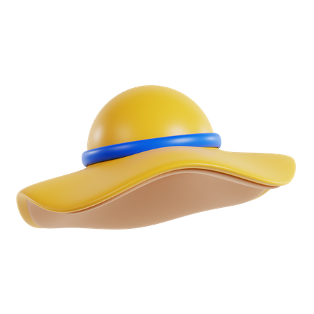 Sombrero de verano  3D Icon