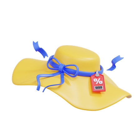 Sombrero de verano  3D Icon