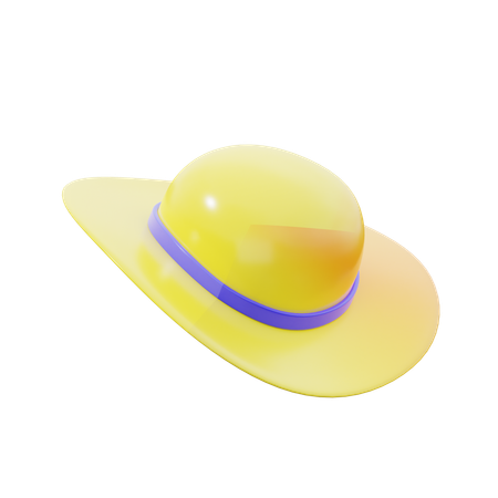 Sombrero de verano  3D Icon