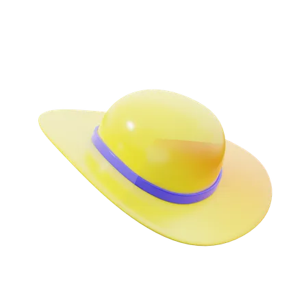 Sombrero de verano  3D Icon