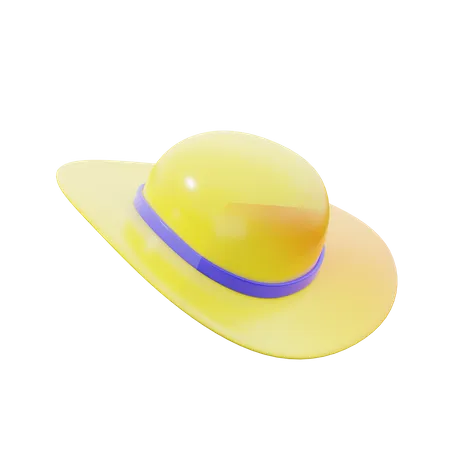 Sombrero de verano  3D Icon