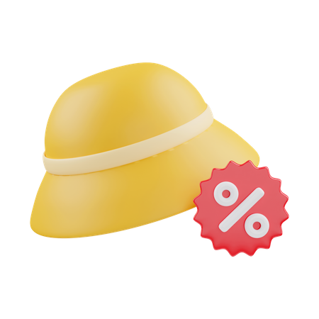 Sombrero de descuento  3D Icon