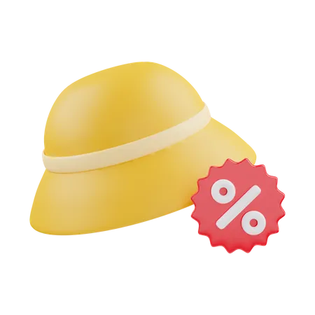 Sombrero de descuento  3D Icon