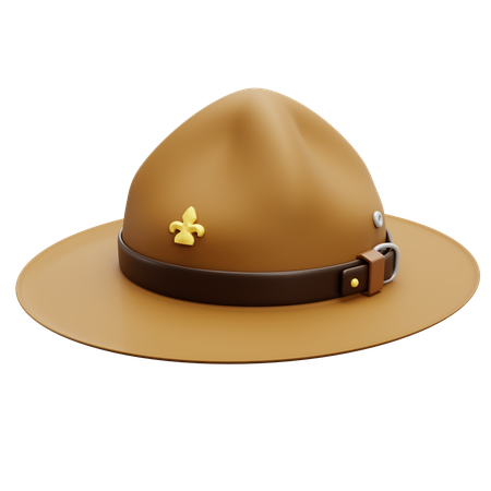 Sombrero de explorador  3D Icon