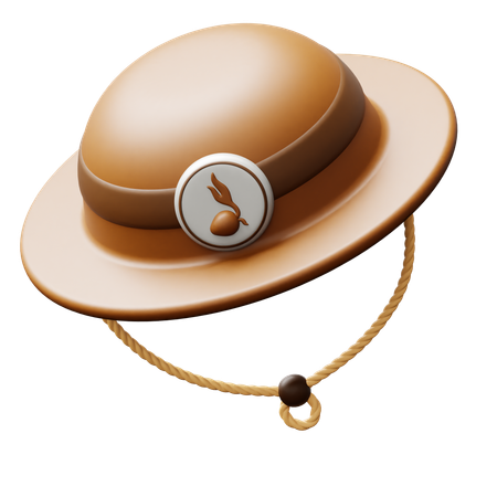 Sombrero de explorador  3D Icon