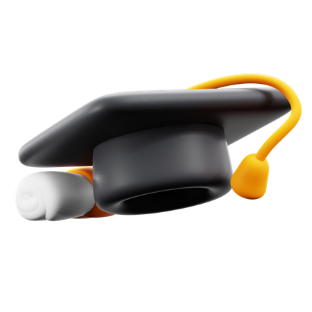 Sombrero de graduado  3D Icon