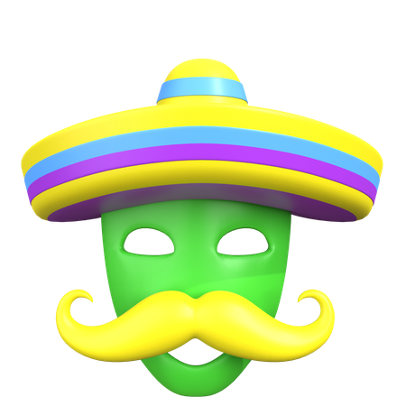 Sombrero Hat  3D Icon