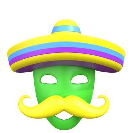 Sombrero Hat  3D Icon