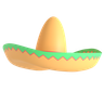 3d sombrero hat logo