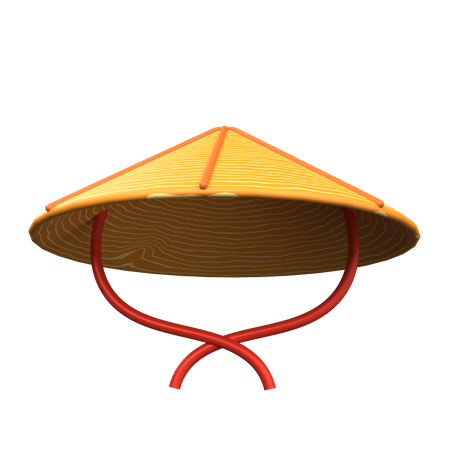 Sombrero japonés  3D Icon