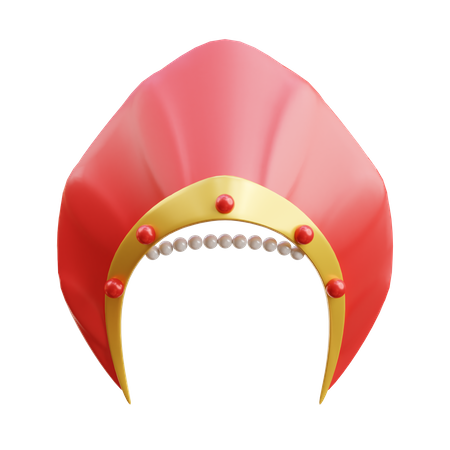 Sombrero kokoshnik  3D Icon