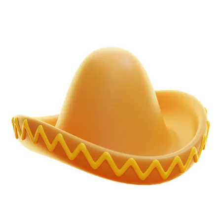 Sombrero mexicano  3D Icon