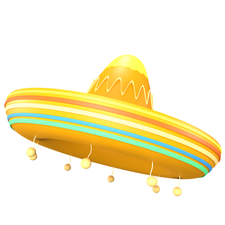 Sombrero mexicano  3D Icon