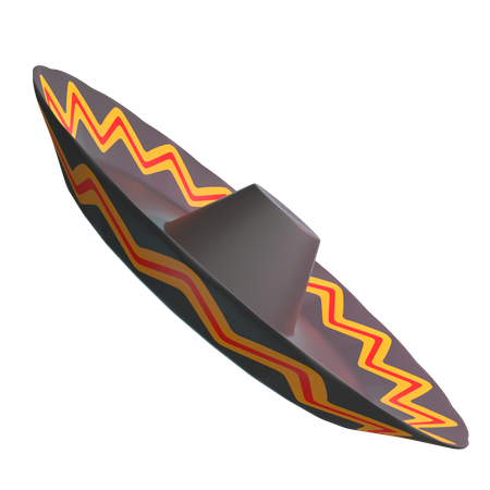 Sombrero mexicano  3D Icon