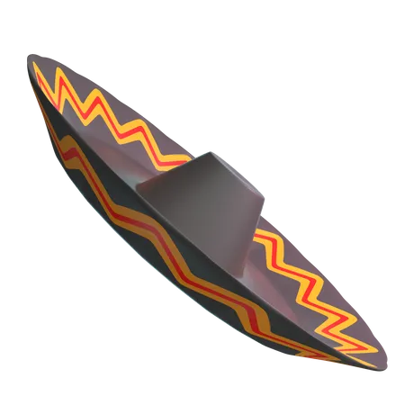 Sombrero mexicano  3D Icon