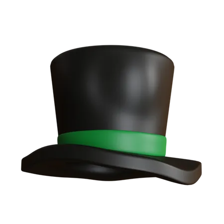 Sombrero negro de navidad  3D Icon