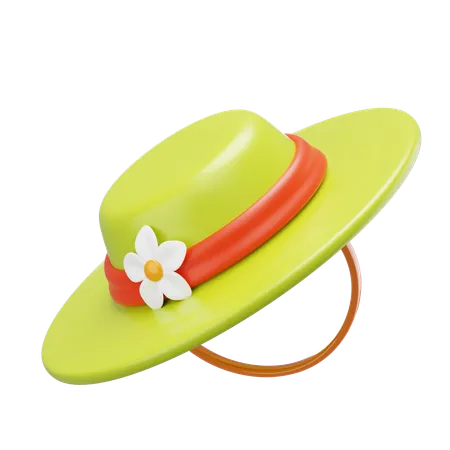 Sombrero pamela  3D Icon