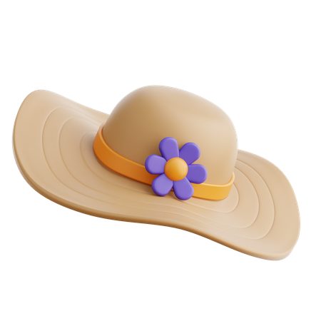 Sombrero pamela  3D Icon