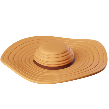 Sombrero para el sol  3D Icon