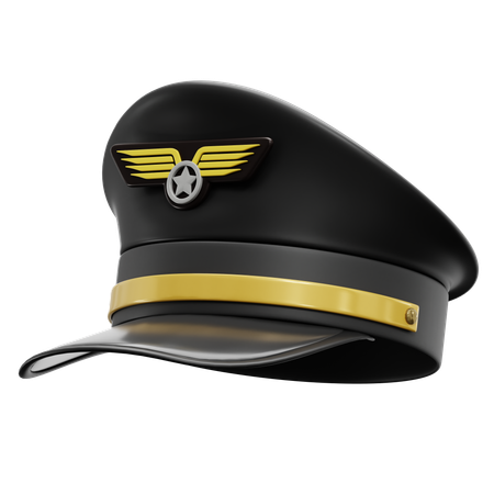 Sombrero de piloto  3D Icon