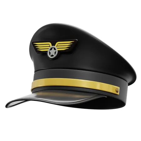 Sombrero de piloto  3D Icon