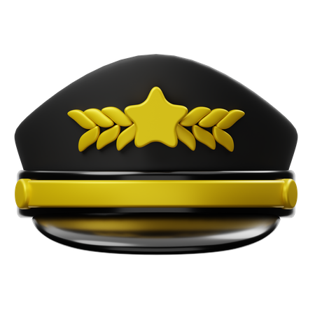 Sombrero de piloto  3D Icon
