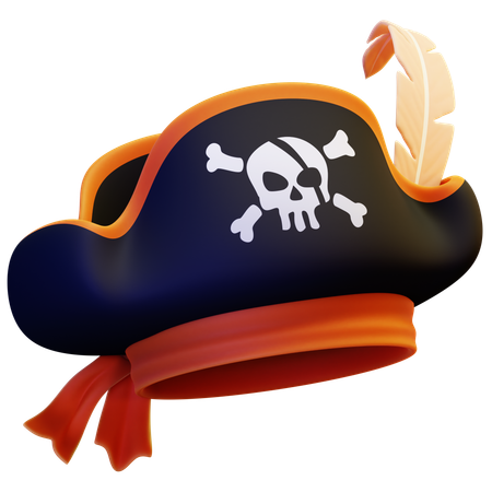 Sombrero pirata  3D Icon