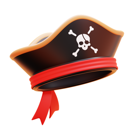 Sombrero pirata  3D Icon